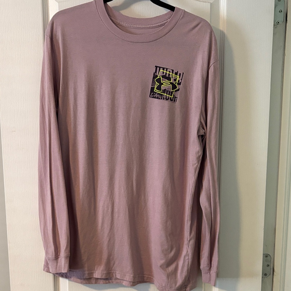 Under Armour Men's Mauve Long Sleeve Shirt